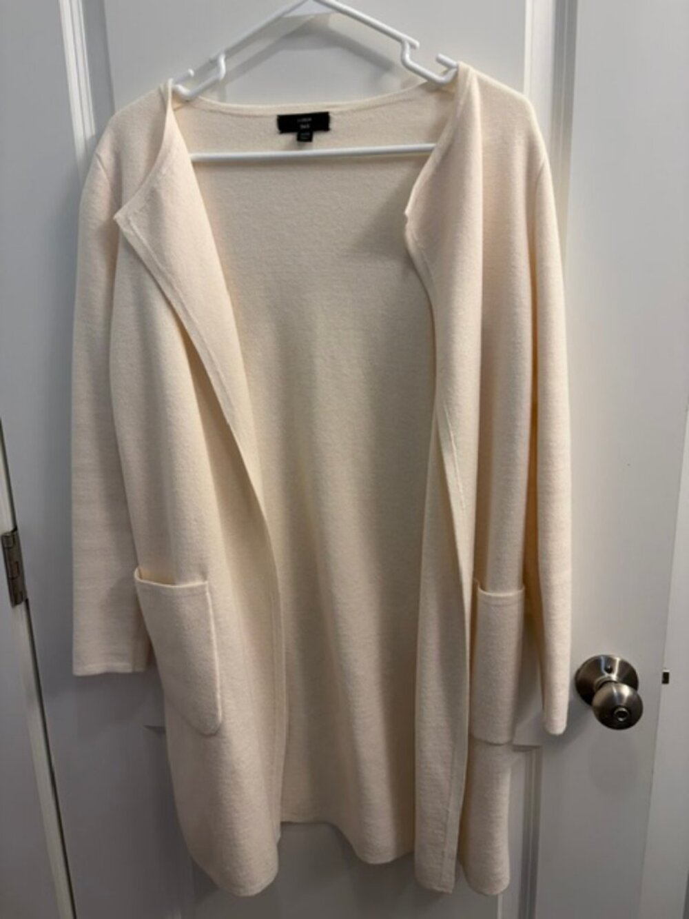 J Crew Juliette collarless sweater-blazer XXS